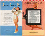 TED WITHERS PIN-UP CALENDAR PAIR.