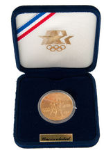 1984-W OLYMPIC GOLD COMMEMORATIVE COIN UNCIRCULATED $10.