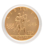 1984-W OLYMPIC GOLD COMMEMORATIVE COIN UNCIRCULATED $10.