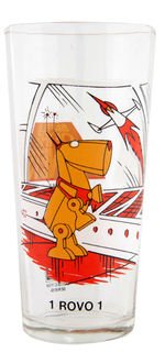 "BATTLE OF THE PLANETS - 1 ROVO 1" PROTOTYPE PEPSI DRINKING GLASS (NAME ERROR VARIANT).