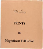 "WALT DISNEY PRINTS IN MAGNIFICENT FULL COLOR" SNOW WHITE & BAMBI LITHOGRAPHED PRINT SET.