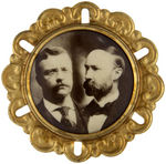 ROOSEVELT PAIR OF REAL PHOTO 1904 JUGATE BUTTONS.