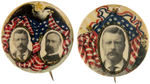 ROOSEVELT THREE BUTTONS BY BALTIMORE BADGE INCLUDING JUGATE.