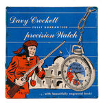 "DAVY CROCKETT PRECISION WATCH" BOXED POCKET WATCH & CHAIN.