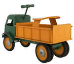 "KEYSTONE 'RIDE 'EM' DUMP TRUCK" RIDING TOY.