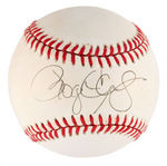 “ROGER CLEMENS” SIGNED BASEBALL AND PHOTO.