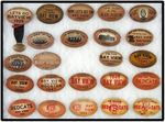 BAYVIEW 'REDCATS' HIGH SCHOOL FOOTBALL BUTTONS SPANNING 1925-1955.