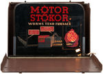 "MOTOR STOKOR" FURNACE SALESMAN'S SAMPLE LIGHTED ADVERTISING SIGN.