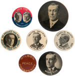 WILSON JUGATE, FIVE PICTURE BUTTONS AND NAME BUTTON.