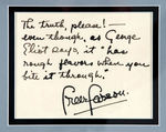 GREER GARSON AUTOGRAPH DISPLAY.