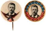 THEODORE ROOSEVELT GROUP OF SIX BUTTONS.