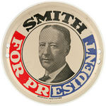 "SMITH FOR PRESIDENT" ROUND CAR LICENSE ATTACHMENT.