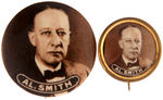 "AL. SMITH" PAIR OF REAL PHOTO BUTTONS.