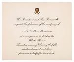 ROOSEVELT OFFICIAL “INAUGURAL SOUVENIR 1905” PLUS 4 WHITE HOUSE INVITATIONS FROM T.R. AND TAFT.