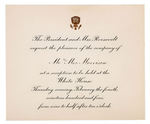 ROOSEVELT OFFICIAL “INAUGURAL SOUVENIR 1905” PLUS 4 WHITE HOUSE INVITATIONS FROM T.R. AND TAFT.