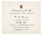 ROOSEVELT OFFICIAL “INAUGURAL SOUVENIR 1905” PLUS 4 WHITE HOUSE INVITATIONS FROM T.R. AND TAFT.