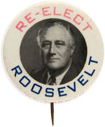 LARGE AND SCARCE MATCHING FDR AND WILLKIE BUTTONS.