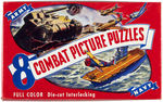 WORLD WAR II "COMBAT PICTURE PUZZLES/COMBAT PLANE PUZZLES" BOXED PAIR.