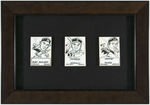 JACK DAVIS FRAMED ORIGINAL TOPPS 1961 BASEBALL MAGIC RUB-OFFS CARD ART.