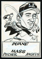 JACK DAVIS FRAMED ORIGINAL TOPPS 1961 BASEBALL MAGIC RUB-OFFS CARD ART.