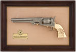 "THE WILD BILL HICKOK REVOLVER" FRAMED FRANKLIN MINT NON-FIRING REPLICA.