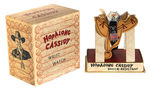 "HOPALONG CASSIDY WRISTWATCH" ON SADDLE IN DISPLAY BOX.