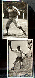 BABE RUTH BATTING 1930s OPTOMETRIST TEST STEREOSCOPIC CARD.