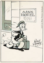 AL TALIAFERRO “DONALD DUCK” 1957 DAILY COMIC STRIP ORIGINAL ART WITH INSOMNIA THEME.