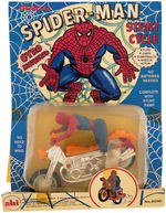 SPIDER-MAN CARDED CAR & STUNT CYCLE.