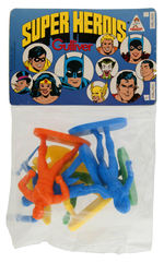 DC COMICS "SUPER HEROES" GULLIVER BAGGED FIGURES.