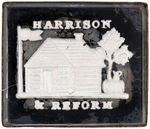 "HARRISON & REFORM" BLACK AND WHITE 1840 SULPHIDE BROOCH PIN.