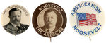 ROOSEVELT GROUP OF EIGHT BUTTONS SPANNING 1912-1920.