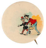 "ALFONSE & GASTON" RARE 1903 SAMPLE BUTTON WITHOUT IMPRINT.