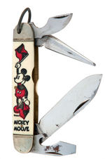 MICKEY MOUSE RARE FOUR-BLADE POCKET KNIFE.