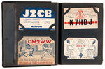 QSL SHORTWAVE RADIO CARDS OUTSTANDING COLLECTION OF 200 (1927-1936) PLUS EXTRA ITEMS.