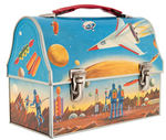 "ASTRONAUT" DOMED METAL LUNCHBOX WITH THERMOS.