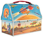 "ASTRONAUT" DOMED METAL LUNCHBOX WITH THERMOS.