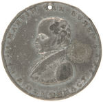 LARGE MARTIN VAN BUREN WHITE METAL TOKEN DeWITT 1840-2.