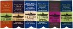 WWII YEARS ISSUED LOT OF 23 COMMEMORATIVE SOUVENIR 1944 SUBMARINE LAUNCHING RIBBONS.