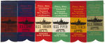 WWII YEARS ISSUED LOT OF 23 COMMEMORATIVE SOUVENIR 1944 SUBMARINE LAUNCHING RIBBONS.