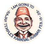 GRAPHIC HAPPY SHRINER C. 1910.