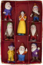 "SNOW WHITE AND THE SEVEN DWARFS" BOXED BISQUE SET (SIZE VARIETY).