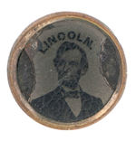 “LINCOLN” RARE 1864 FERROTYPE STICKPIN HAKE #3079.