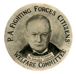 WINSTON CHURCHILL RARE BUT SOMEWHAT DAMAGED WWII BUTTON.