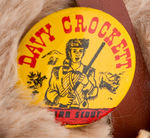 DAVY CROCKETT DOLL W/BUTTON.