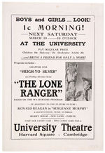 THE LONE RANGER SERIAL HANDBILL & GLASS SLIDE.