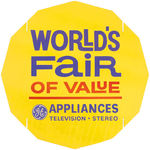 "GENERAL ELECTRIC WORLD'S FAIR OF VALUE DISPLAY PACKAGE" WITH ORIGINAL SHIPPING CARTON.