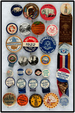 CITY PROMOTIONAL, CONVENTIONS, EVENTS COLLECTION OF 31 BUTTONS.