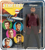 “STAR TREK” FIRST SERIES MEGO FIGURE TRIO ON CARDS.