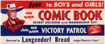 "RED RYDER" PREMIUM COMIC BOOK ADVERTISING SIGN.